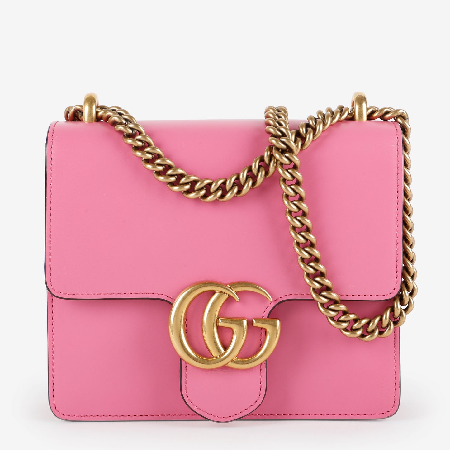Small GG Marmont Chain Bag, Bubblegum Pink
