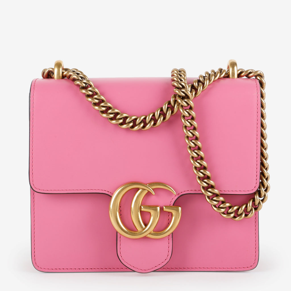 Small GG Marmont Chain Bag, Bubblegum Pink
