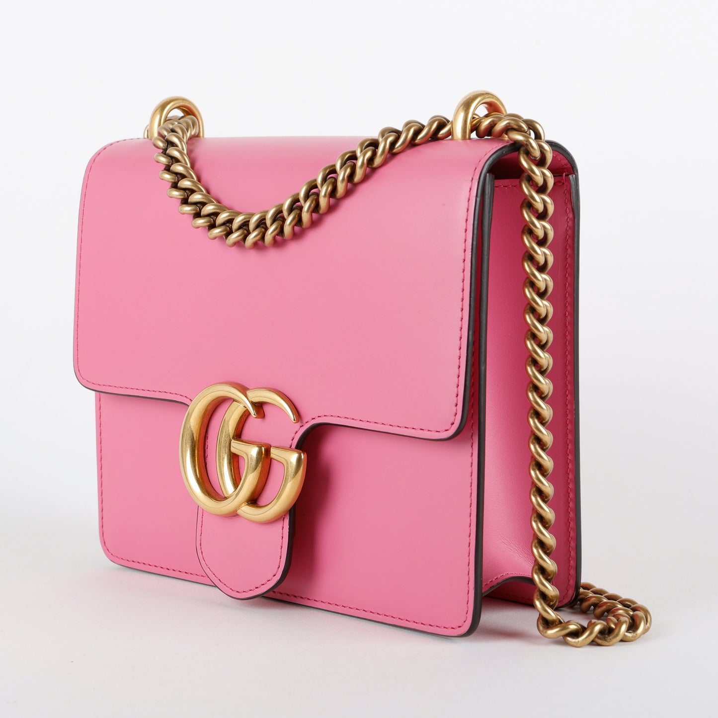 Small GG Marmont Chain Bag, Bubblegum Pink