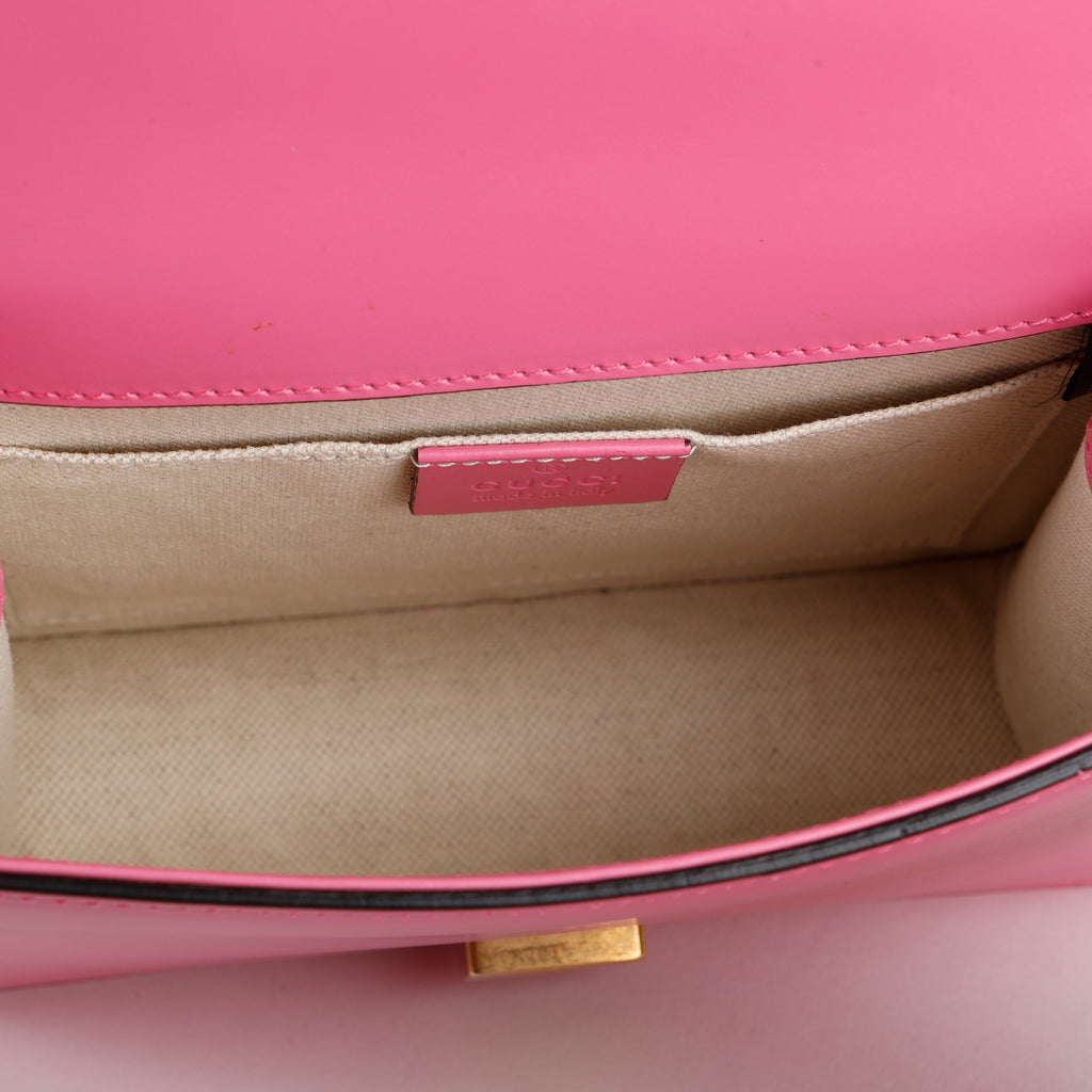 Small GG Marmont Chain Bag, Bubblegum Pink