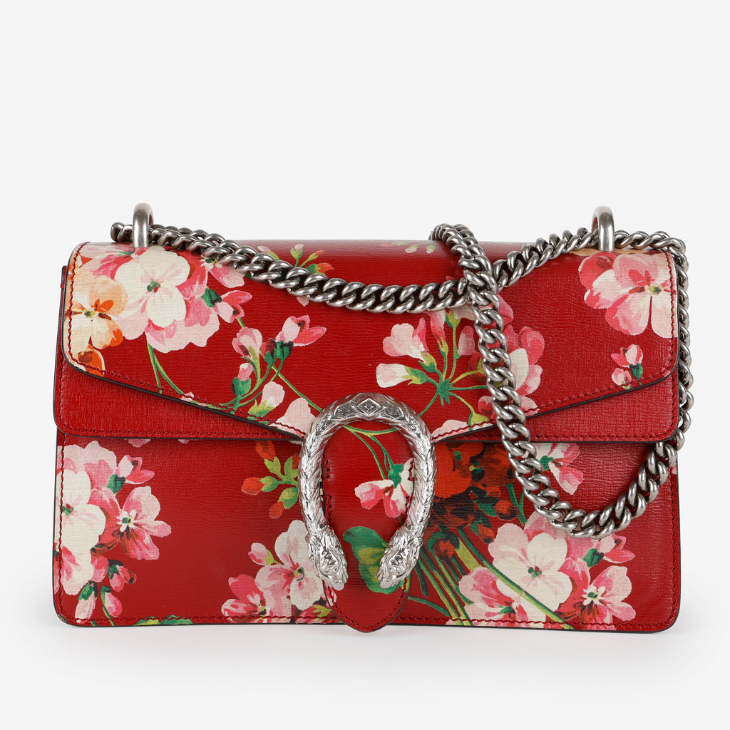 Medium Blooms Dionysus Shoulder Bag, Romantic Cherry