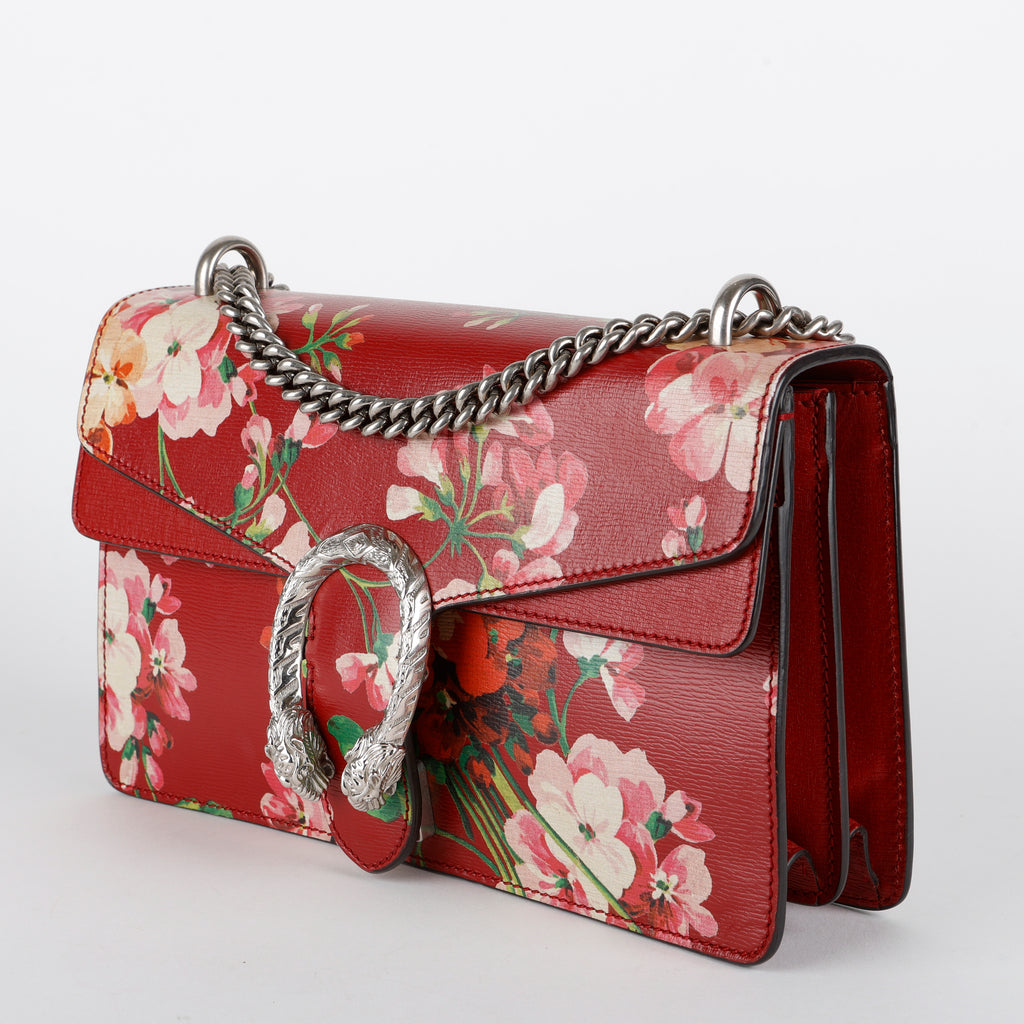 Medium Blooms Dionysus Shoulder Bag, Romantic Cherry