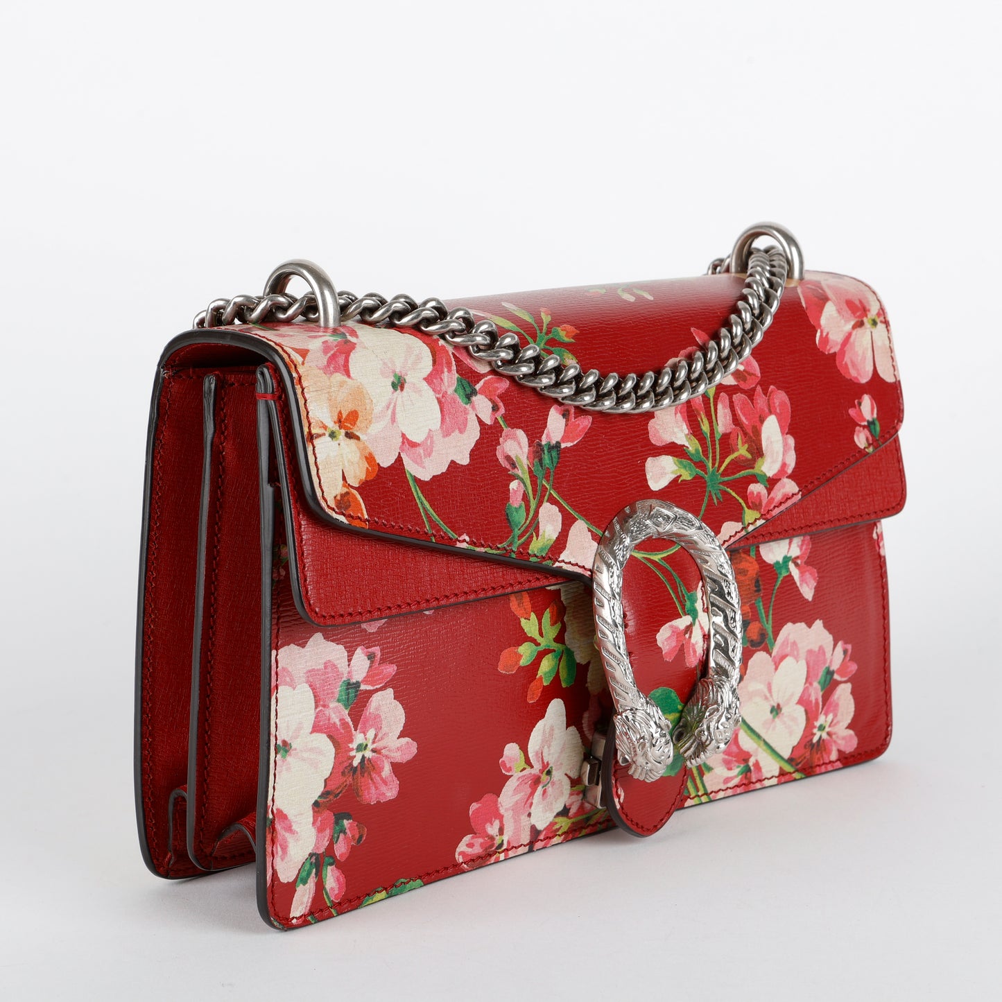 Medium Blooms Dionysus Shoulder Bag, Romantic Cherry