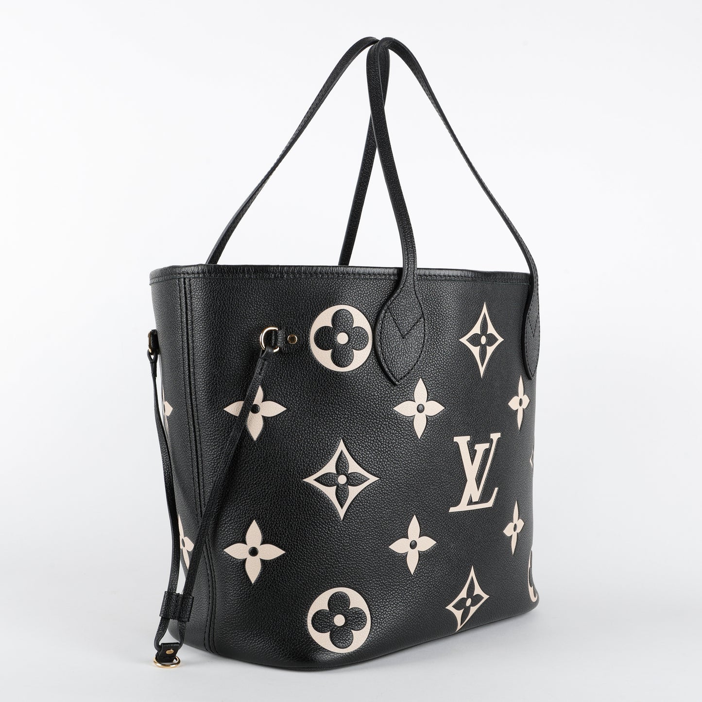 Neverfull MM, Black/Cream Bicolor Empreinte
