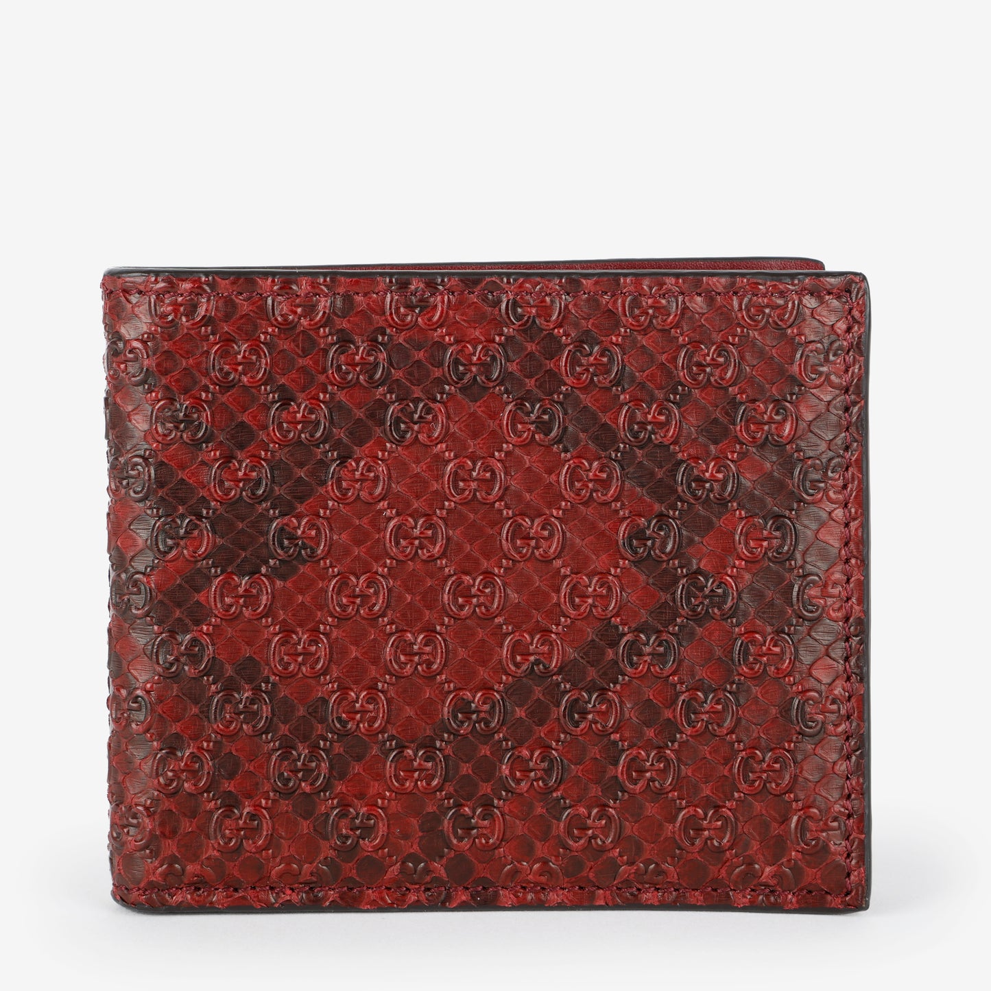 Aria Bifold Wallet, Bordeaux Python