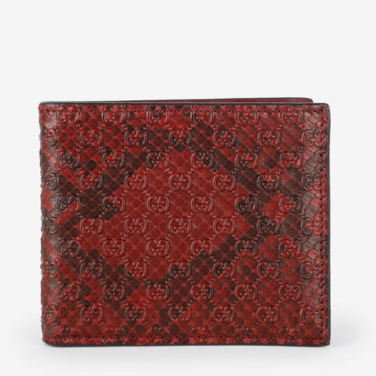 Aria Bifold Wallet, Bordeaux Python