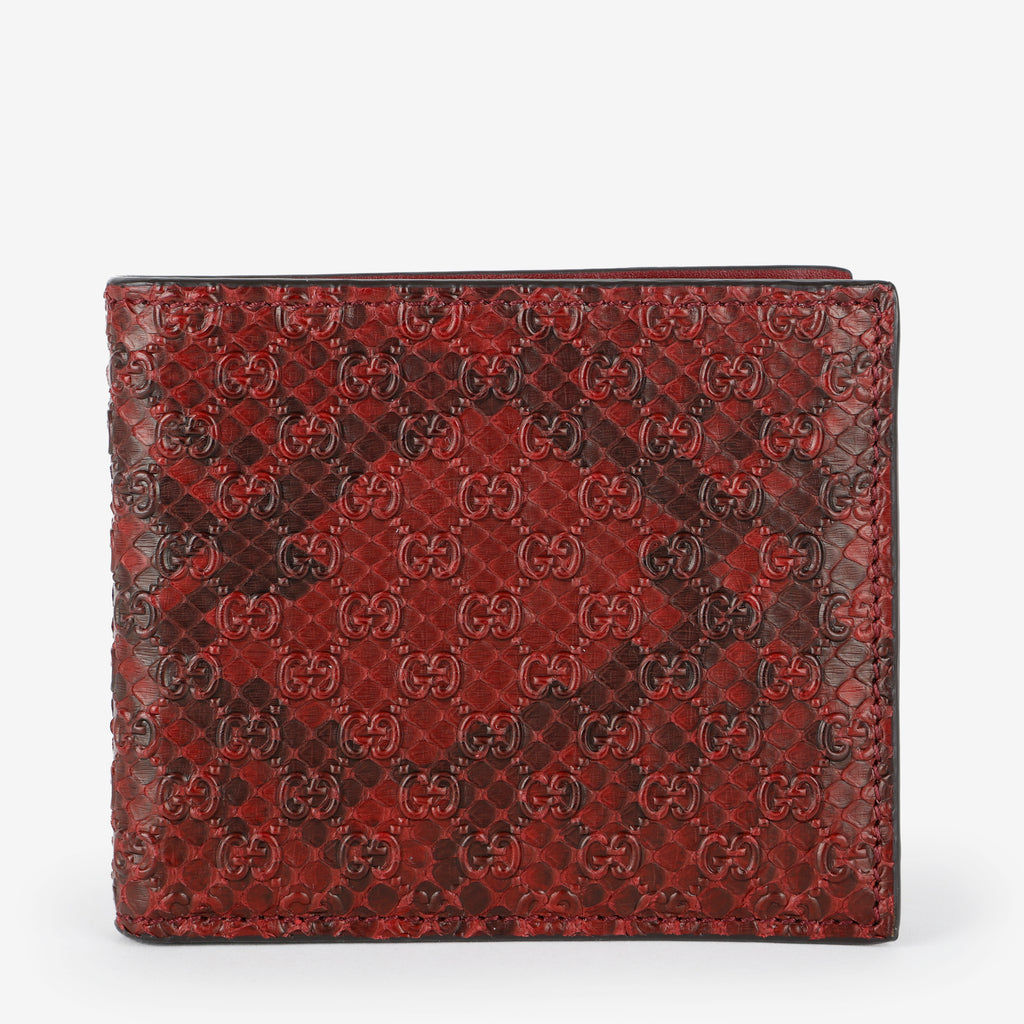 Aria Bifold Wallet, Bordeaux Python