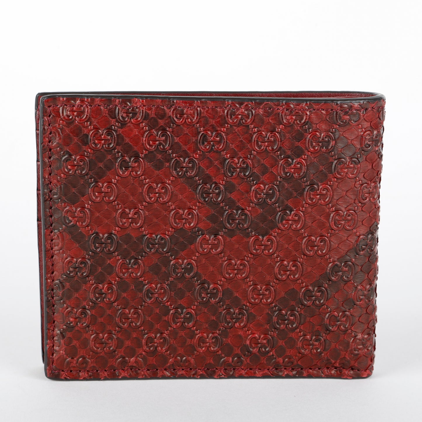Aria Bifold Wallet, Bordeaux Python