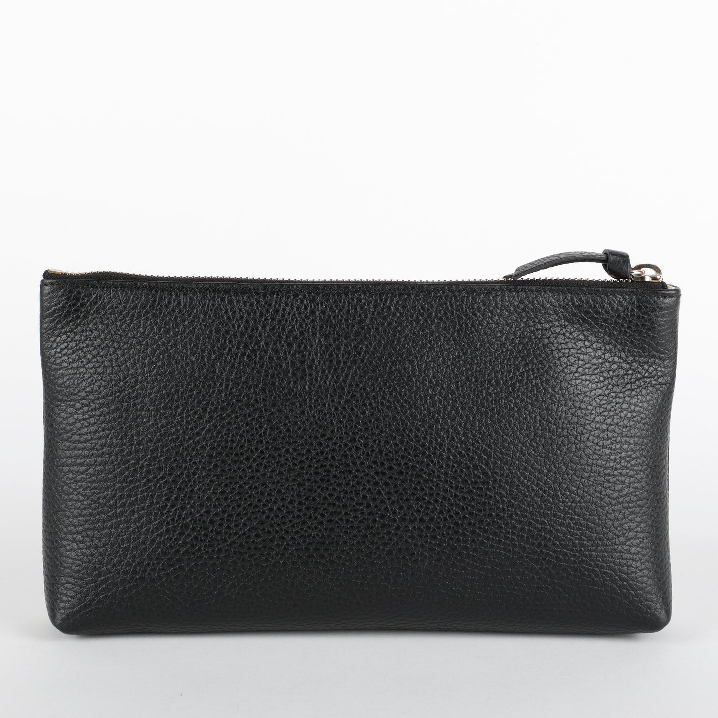 Swing Zipped Pouch, Black Calfskin