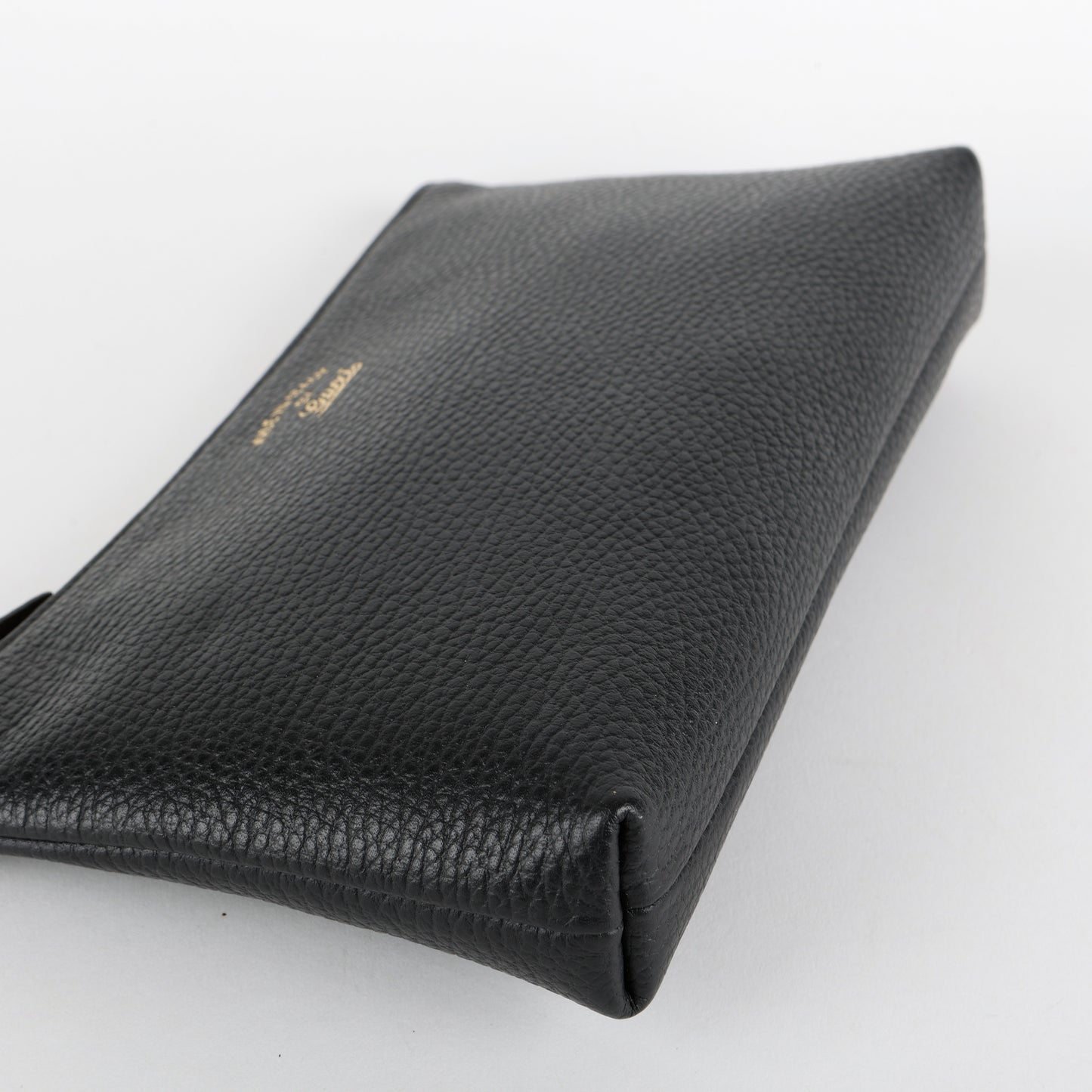 Swing Zipped Pouch, Black Calfskin