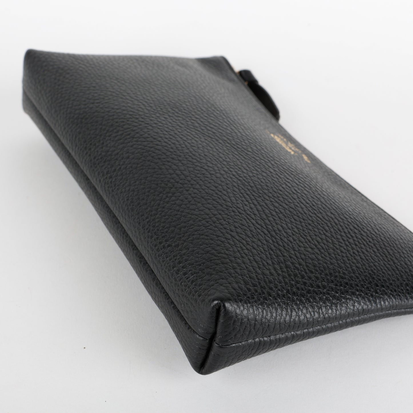 Swing Zipped Pouch, Black Calfskin