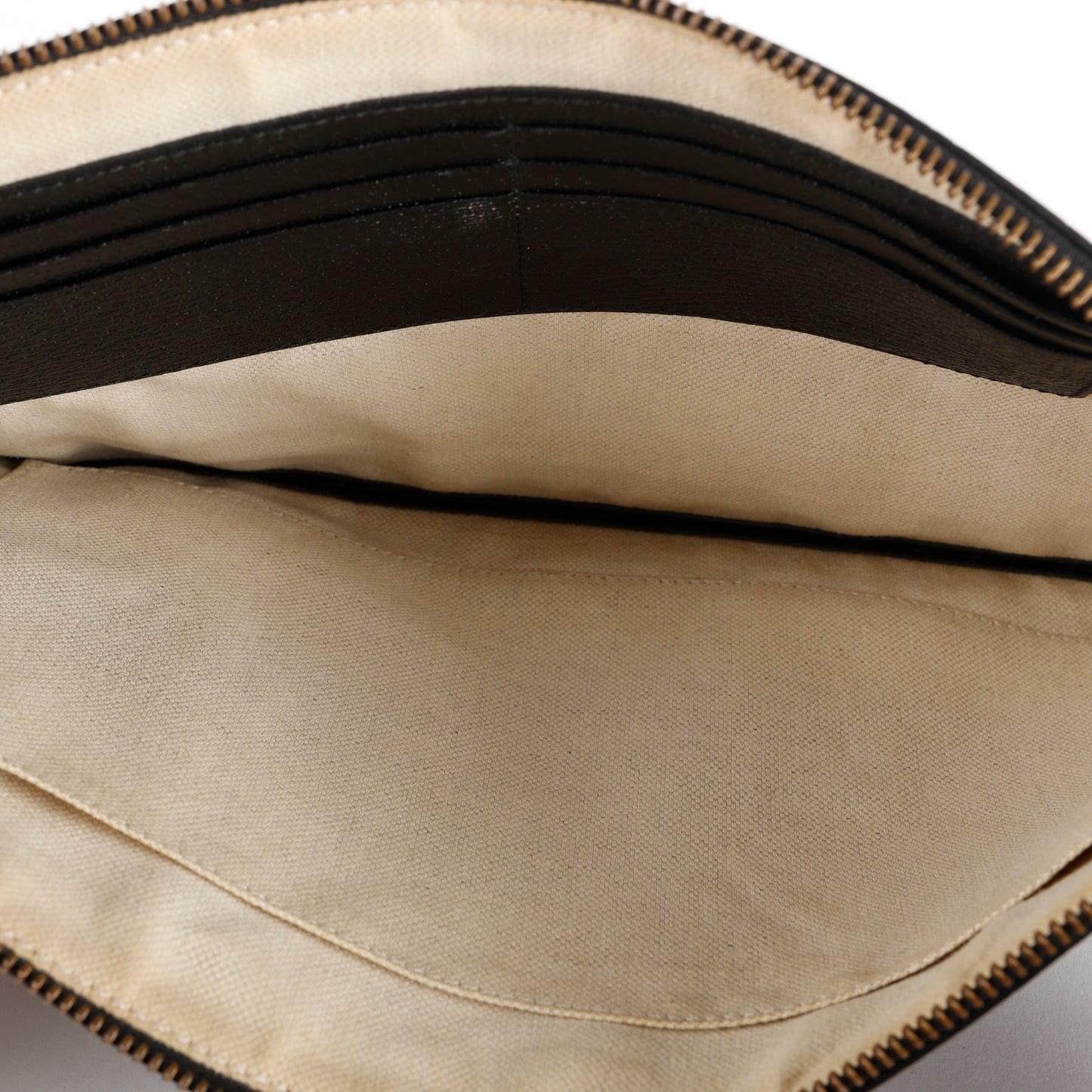 Textured Dollar Marmont Wristlet, Black Grained Calfskin