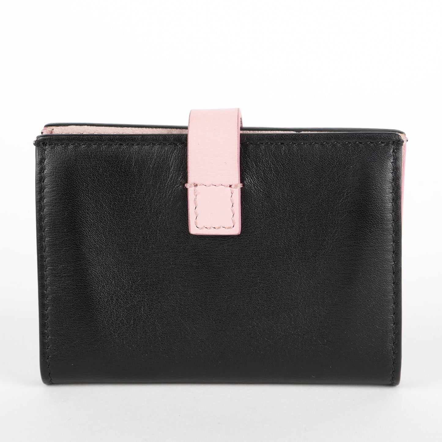 Snap Card Holder, Black/Pink