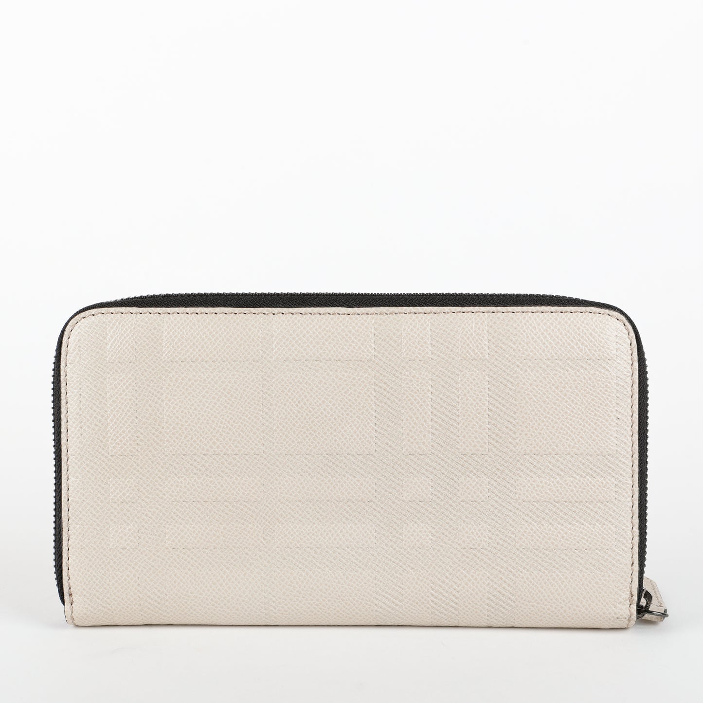 Embossed Zip Around Travel Wallet, Cream