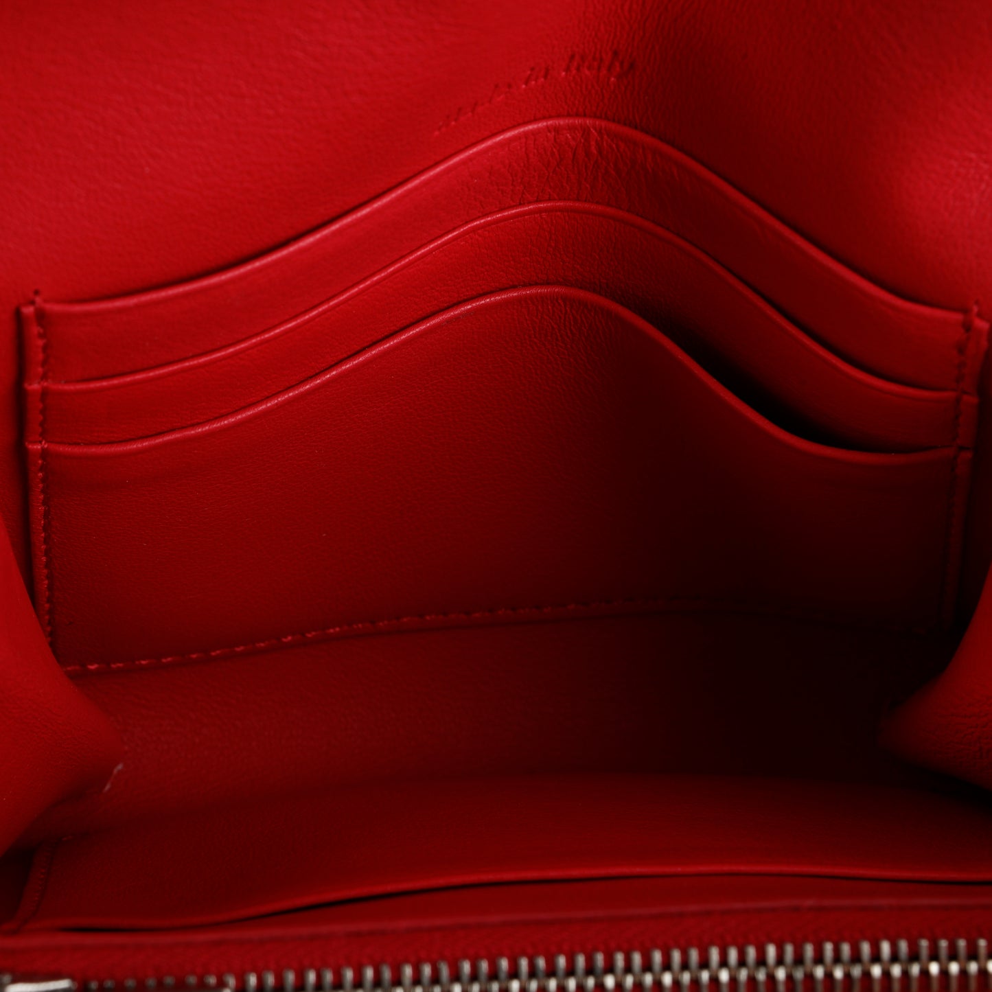 Small Trotteur Multifunction Wallet, Red Calfskin