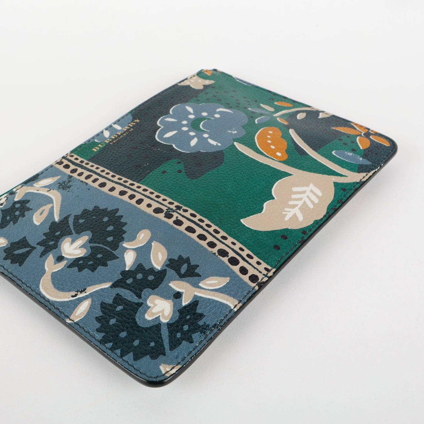Prorsum Floral Zipped Wristlet, Green