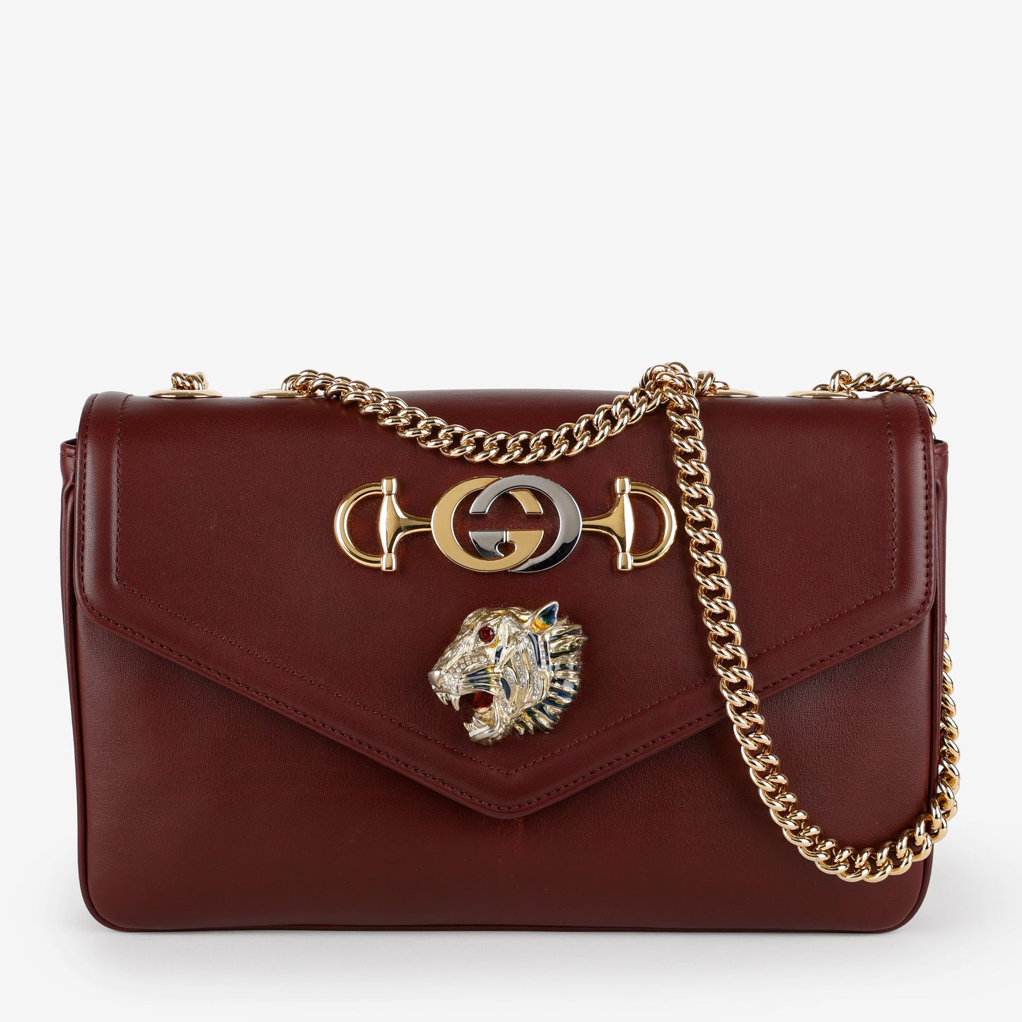 Medium Rajah Shoulder Bag, Bordeaux