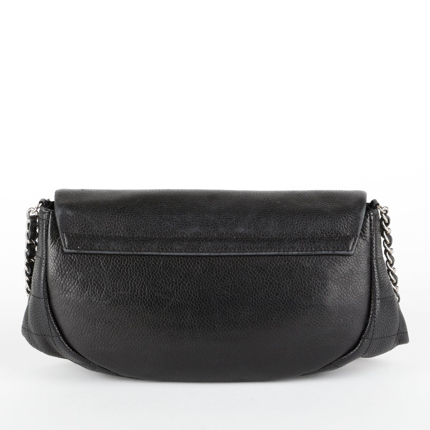 Half Moon Wallet On Chain, Black Caviar