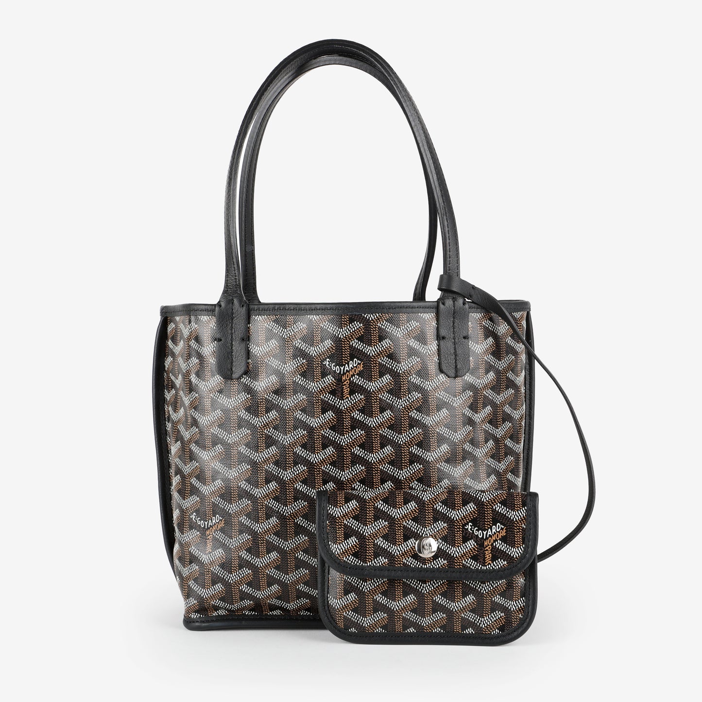 Mini Anjou Reversible Tote, Black