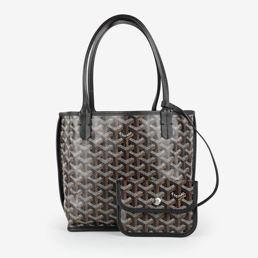 Mini Anjou Reversible Tote, Black