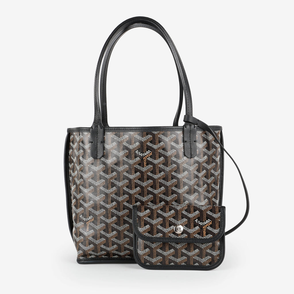 Mini Anjou Reversible Tote, Black