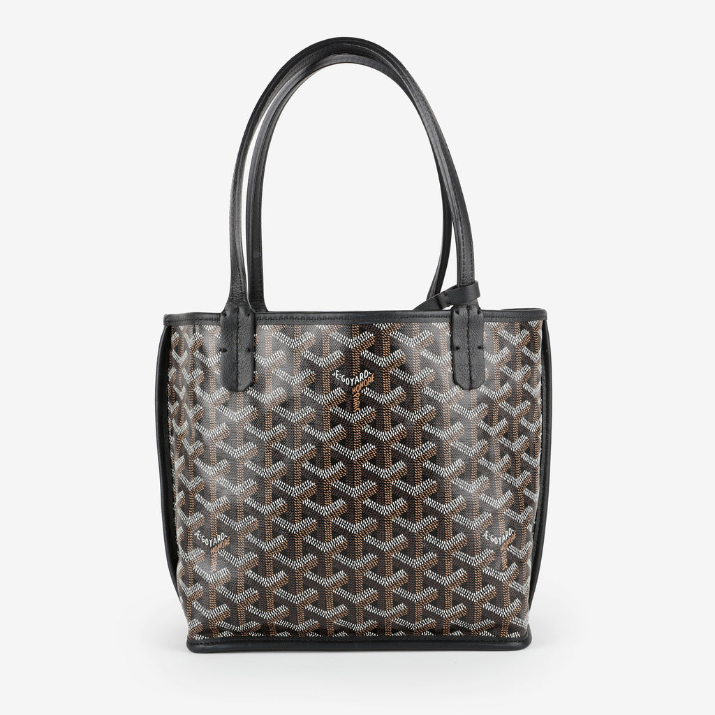 Mini Anjou Reversible Tote, Black