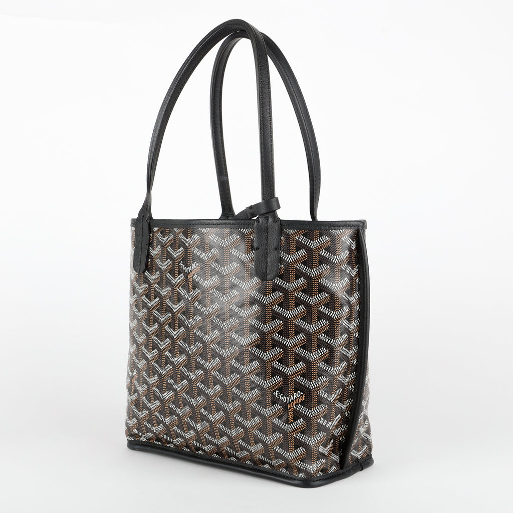 Mini Anjou Reversible Tote, Black