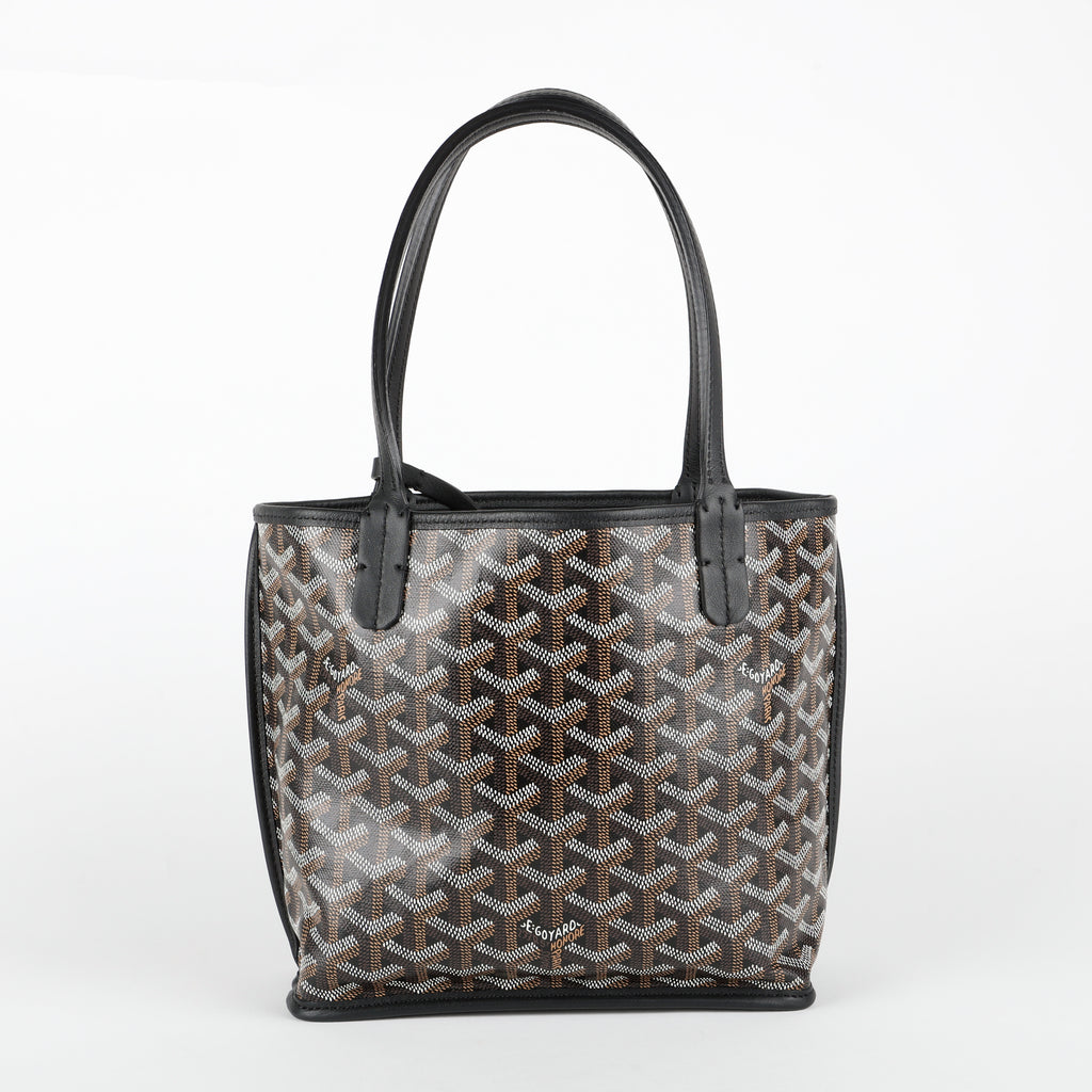 Mini Anjou Reversible Tote, Black