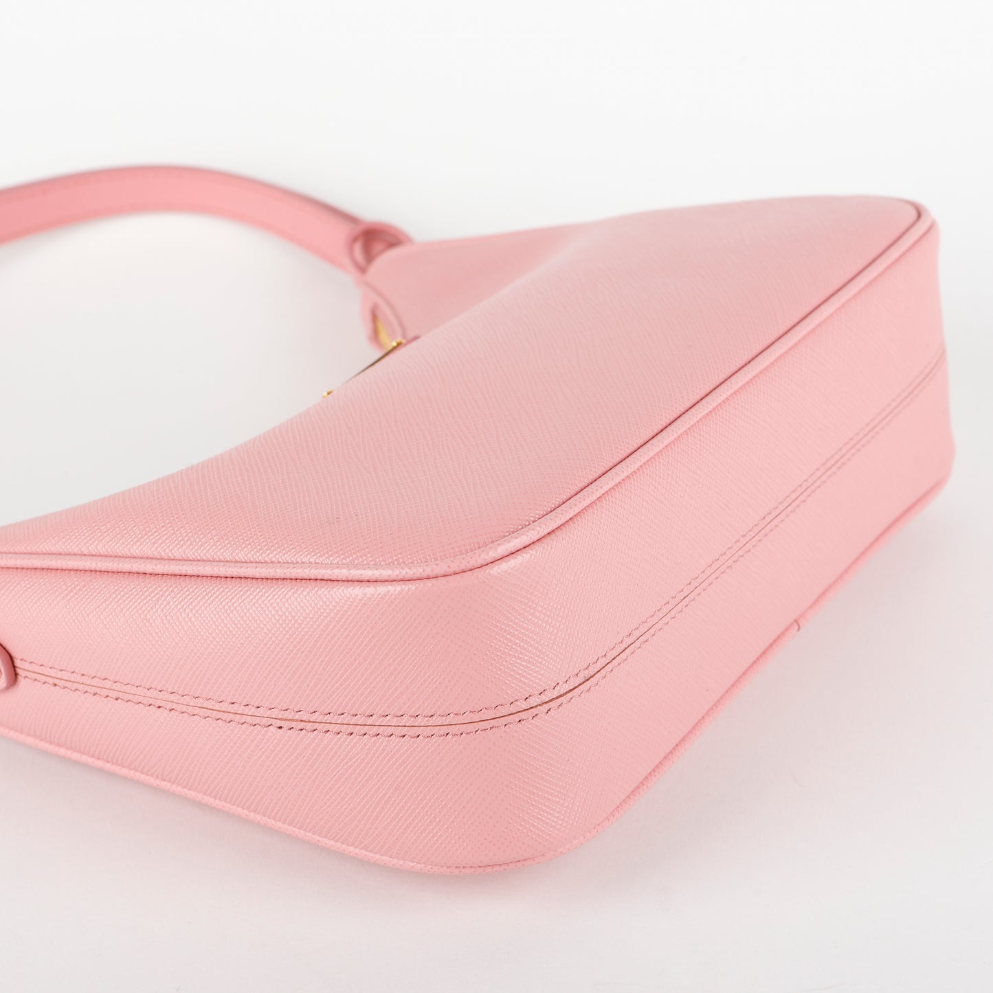 Re-Edition Shoulder Bag, Pink Saffiano GHW