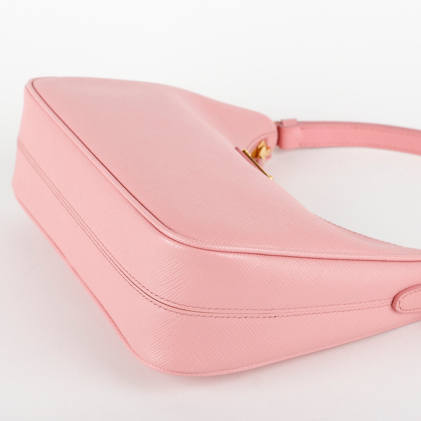 Re-Edition Shoulder Bag, Pink Saffiano GHW