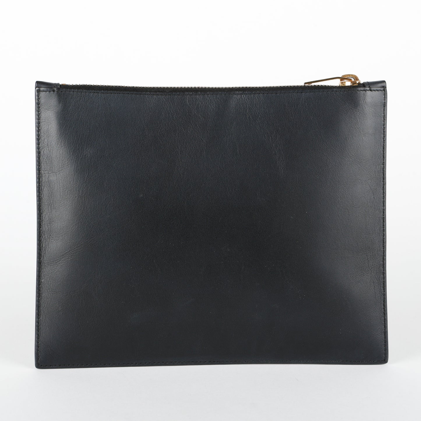Double Zip Slim Pouch, Black
