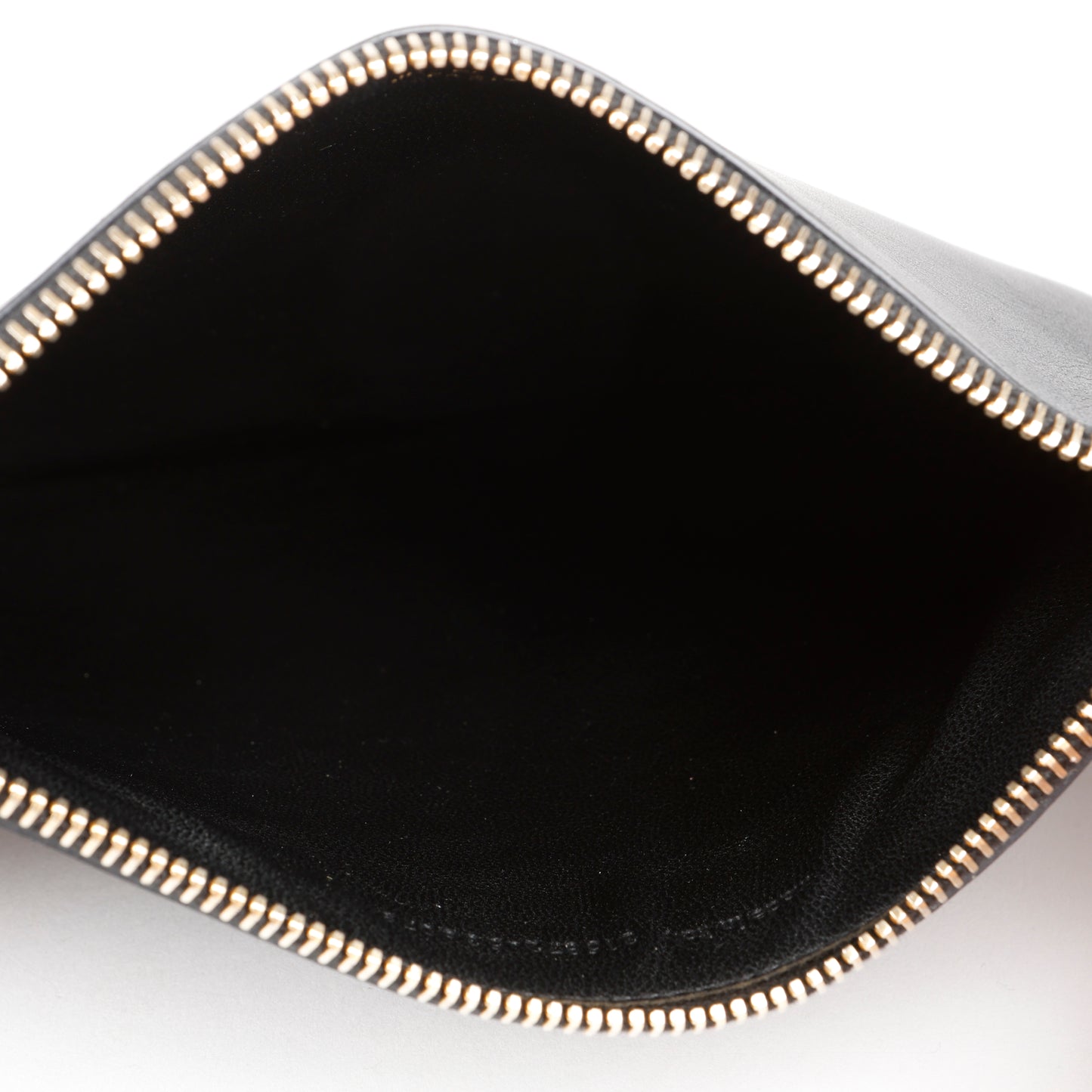 Double Zip Slim Pouch, Black