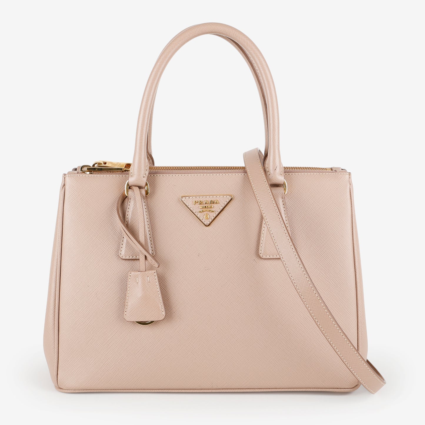 Small Galleria, Beige Saffiano
