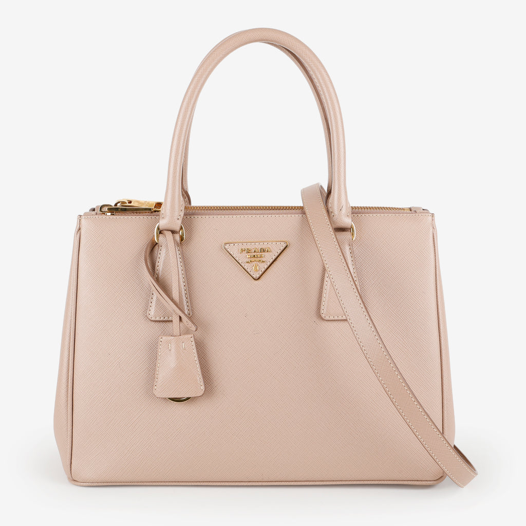 Small Galleria, Beige Saffiano