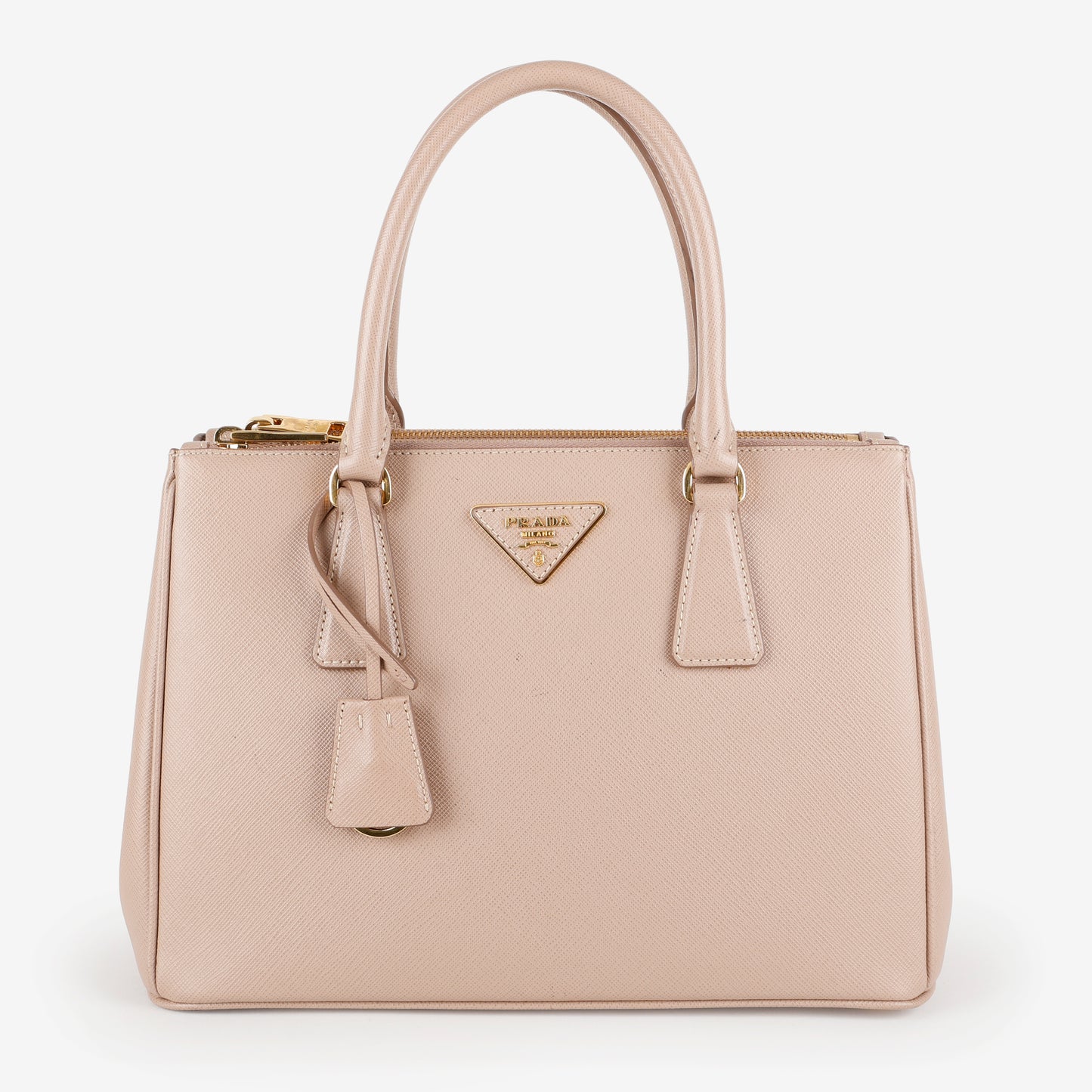 Small Galleria, Beige Saffiano