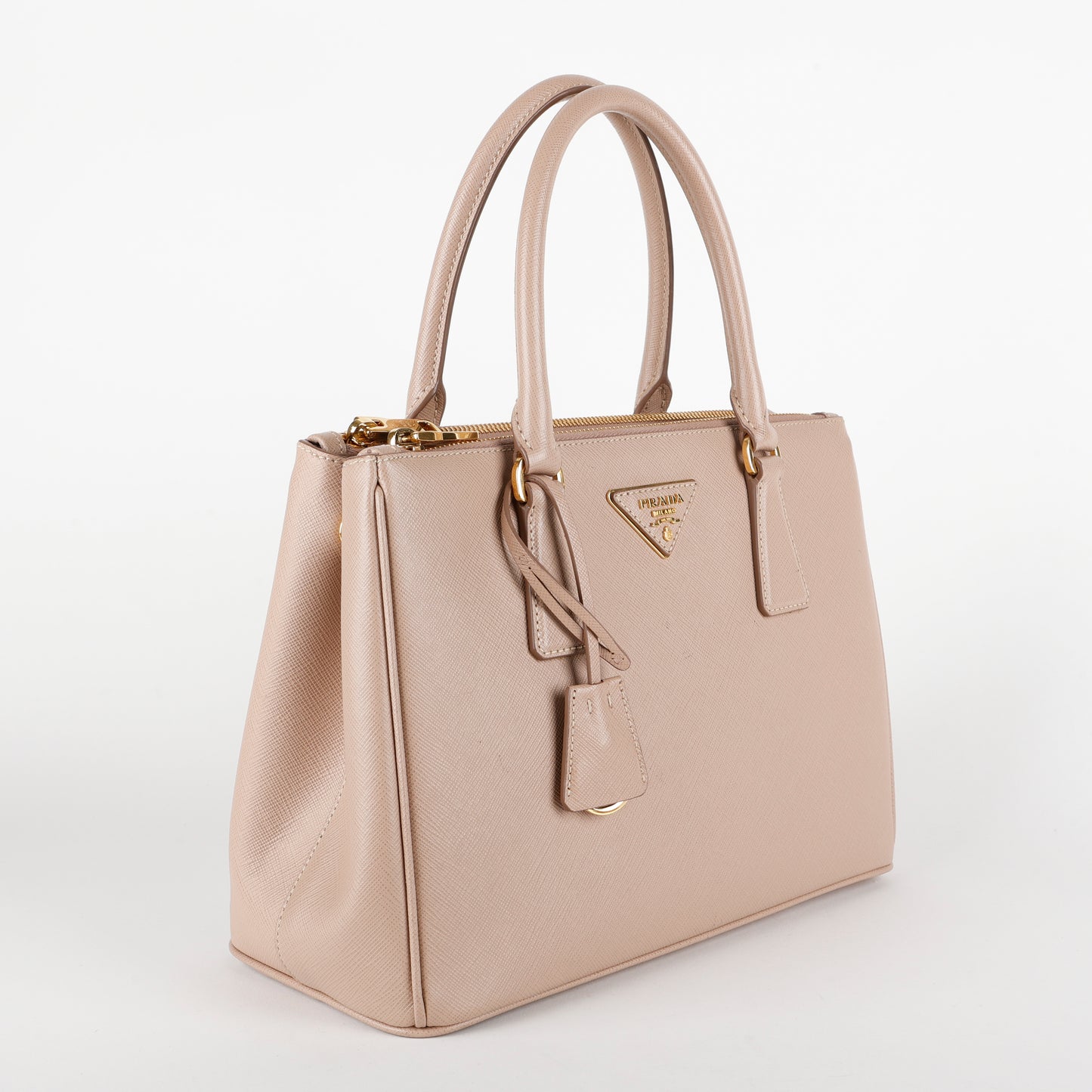 Small Galleria, Beige Saffiano