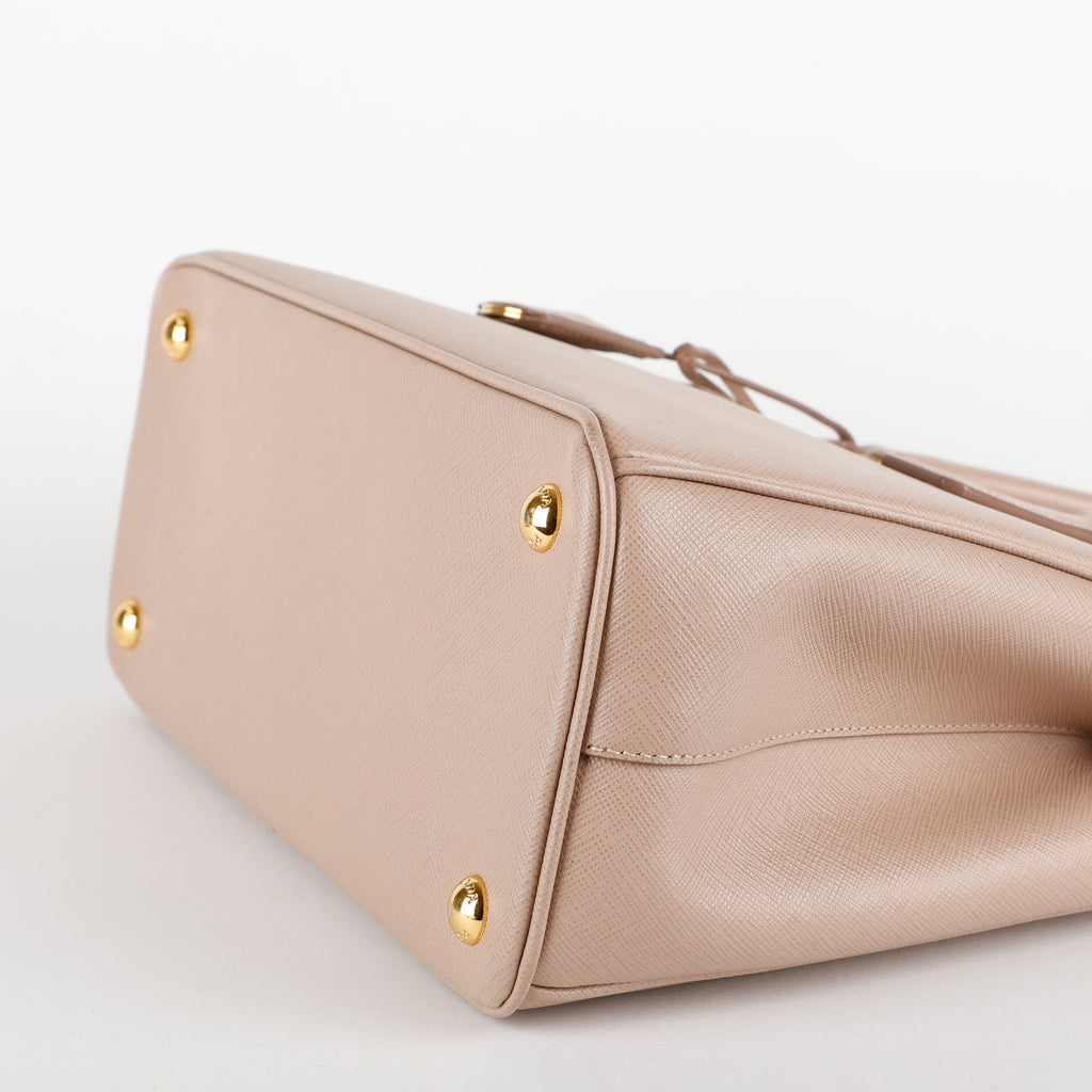 Small Galleria, Beige Saffiano