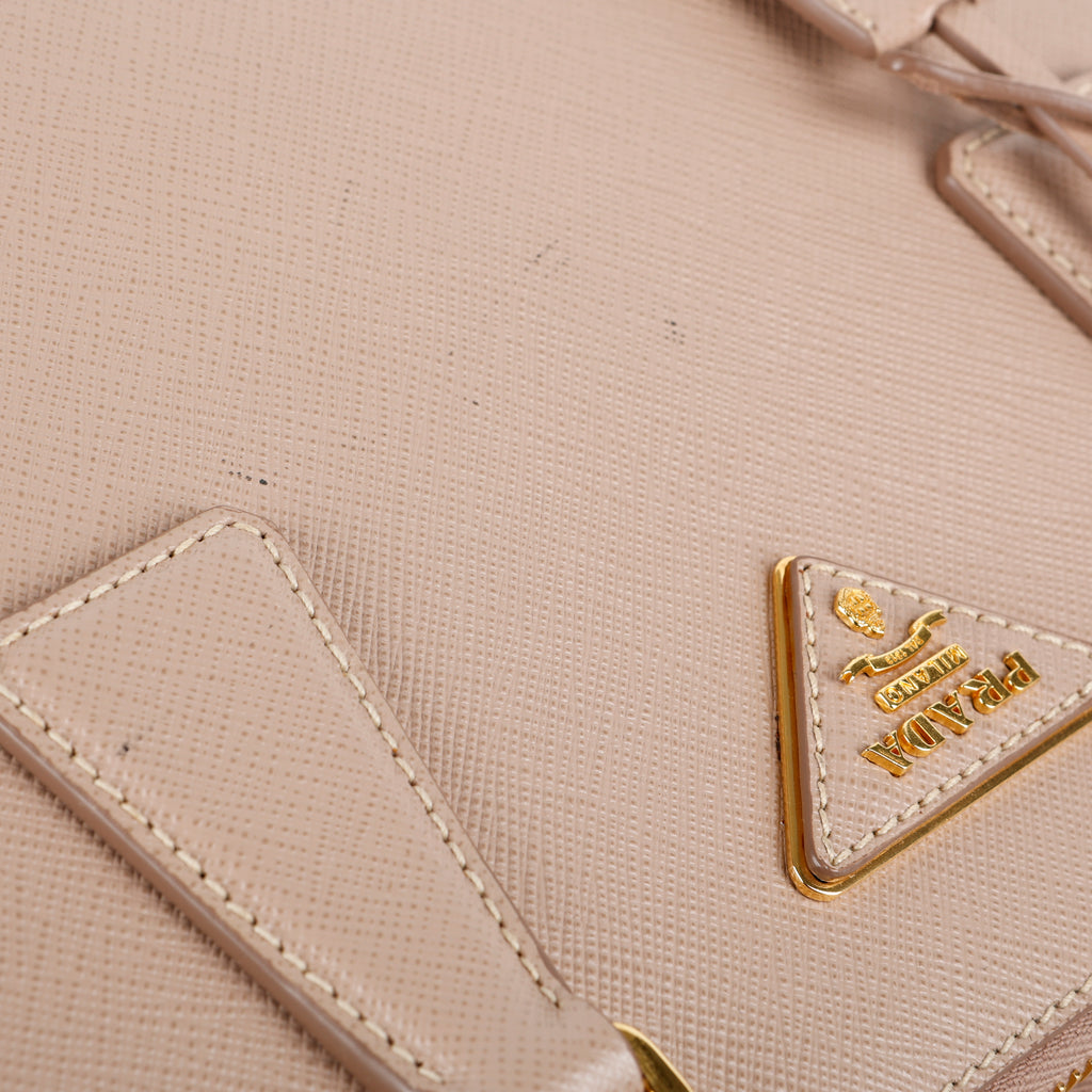 Small Galleria, Beige Saffiano