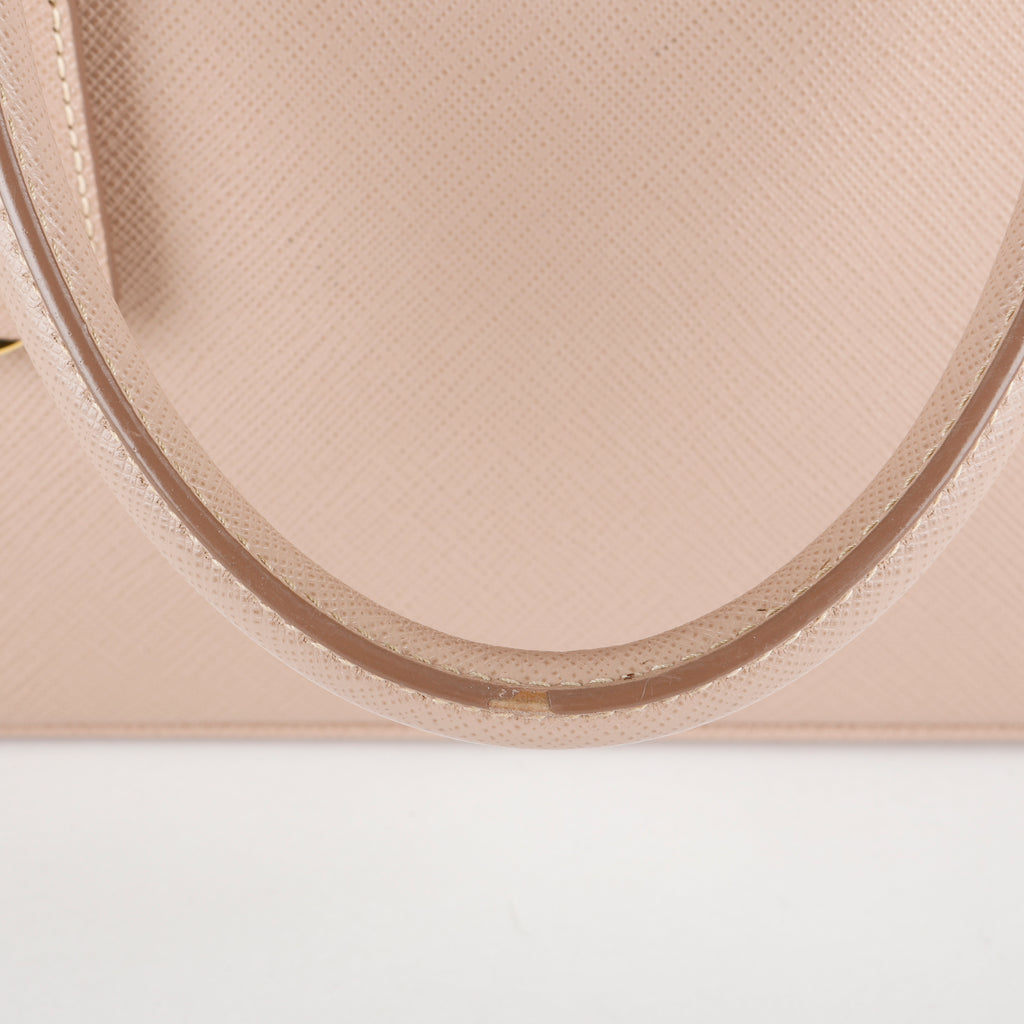 Small Galleria, Beige Saffiano