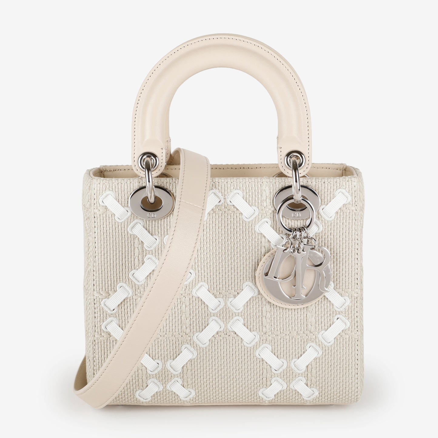 Small Lady Dior, Limited Edition Woven Beige