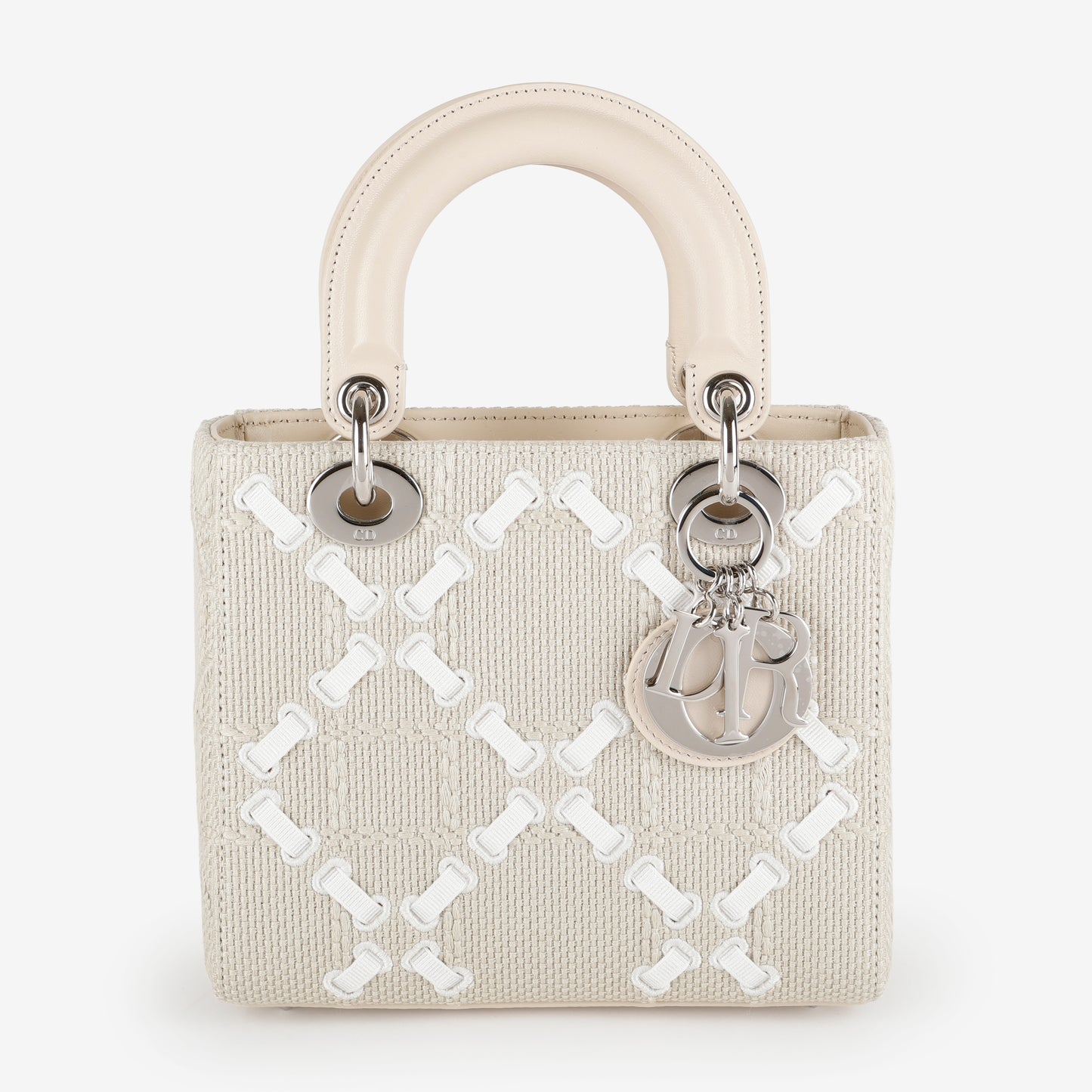 Small Lady Dior, Limited Edition Woven Beige
