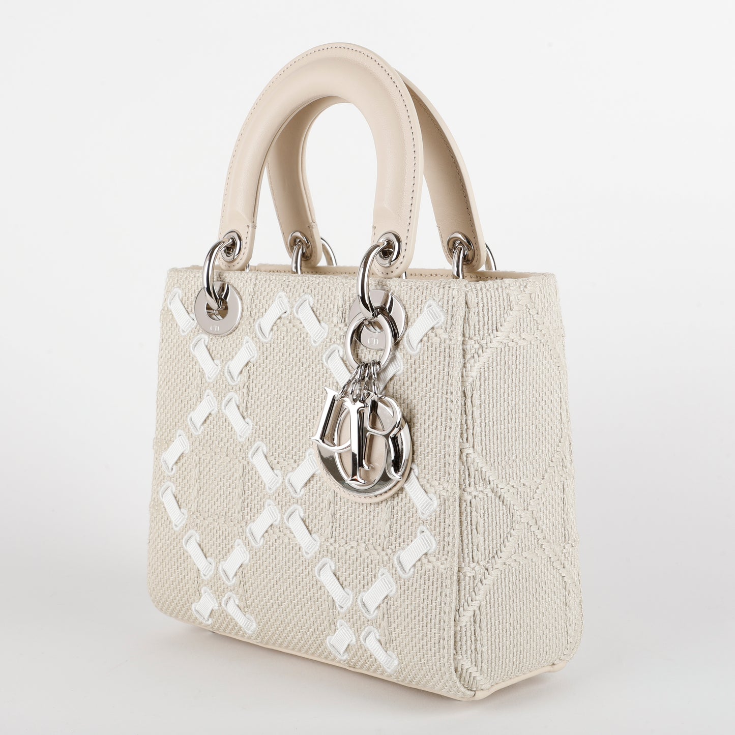 Small Lady Dior, Limited Edition Woven Beige