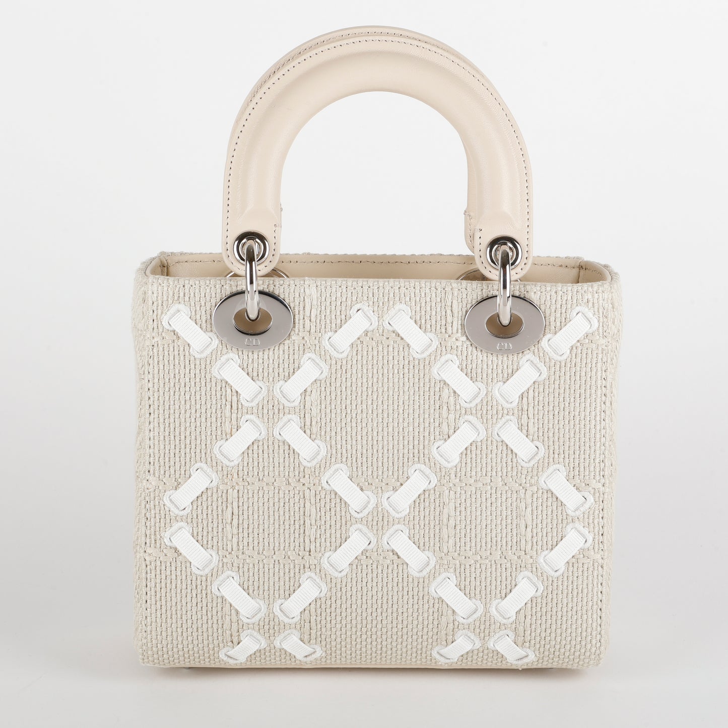 Small Lady Dior, Limited Edition Woven Beige