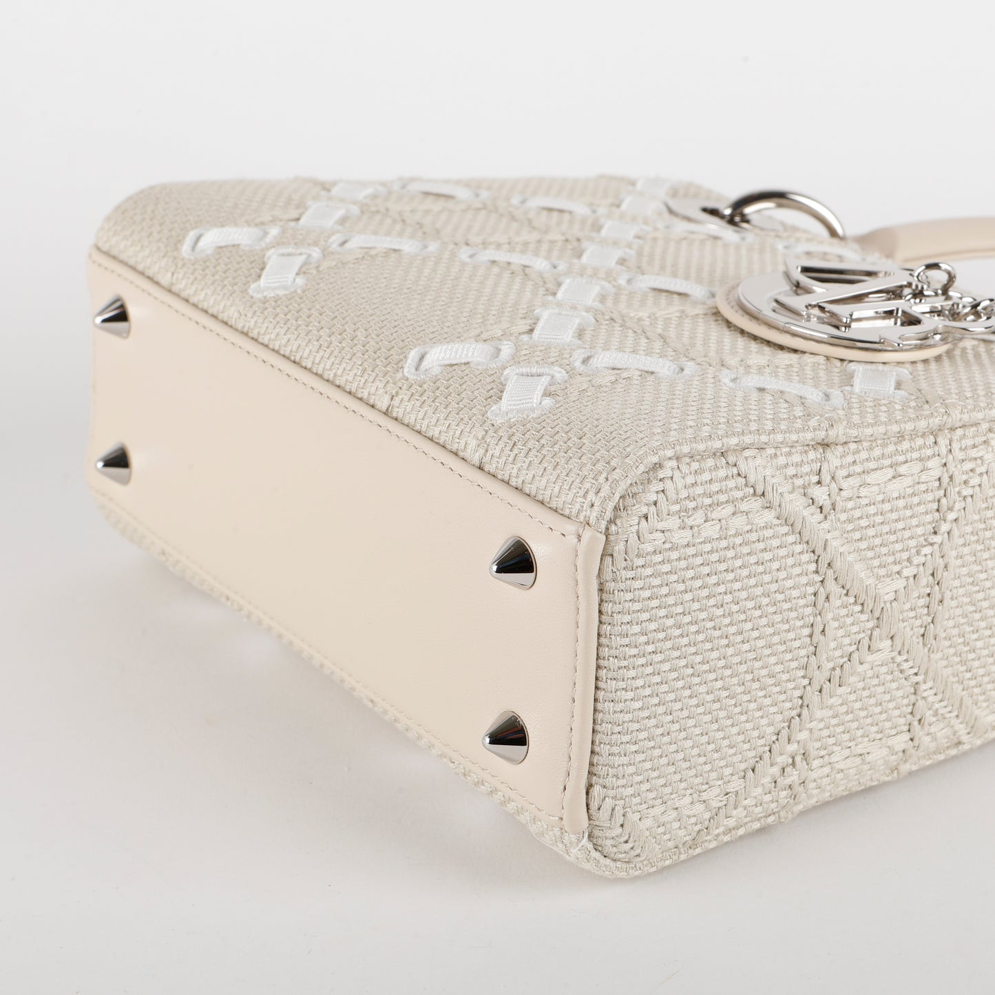 Small Lady Dior, Limited Edition Woven Beige