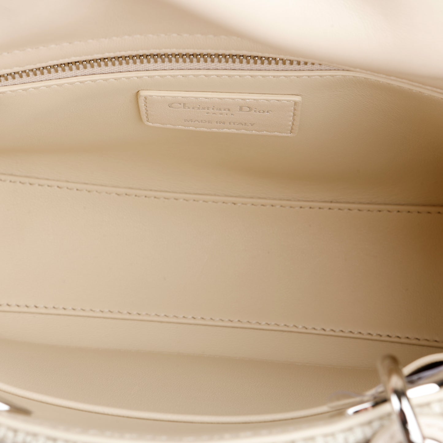 Small Lady Dior, Limited Edition Woven Beige