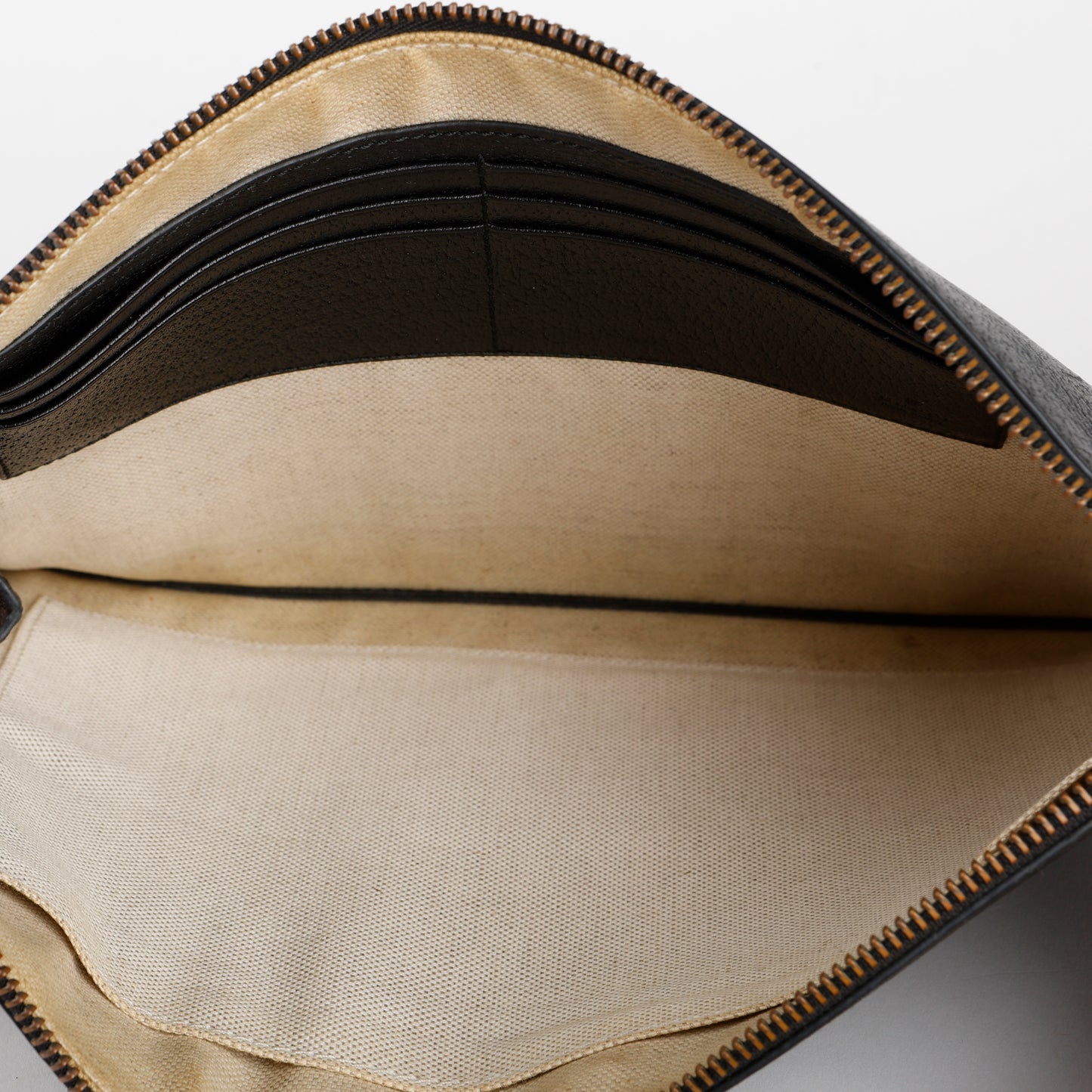 Marmont Zip Wristlet, Black Calfskin