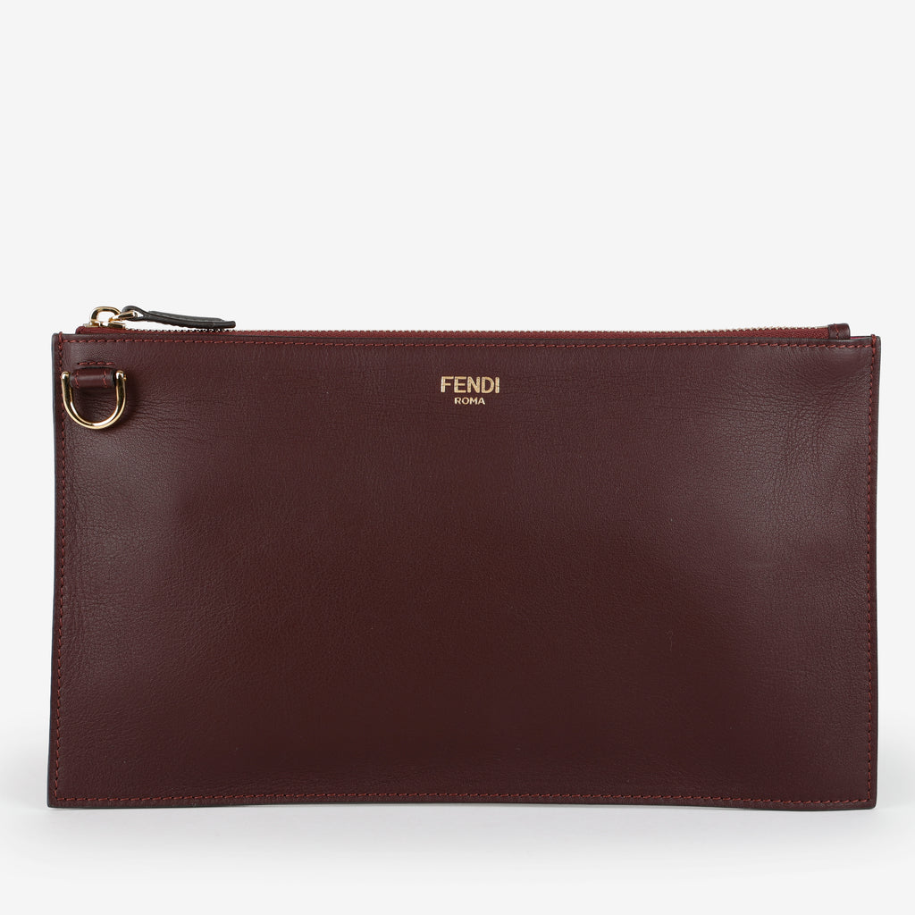 Slim Pouch, Maroon (missing wristlet)