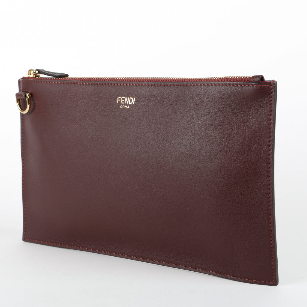 Slim Pouch, Maroon (missing wristlet)