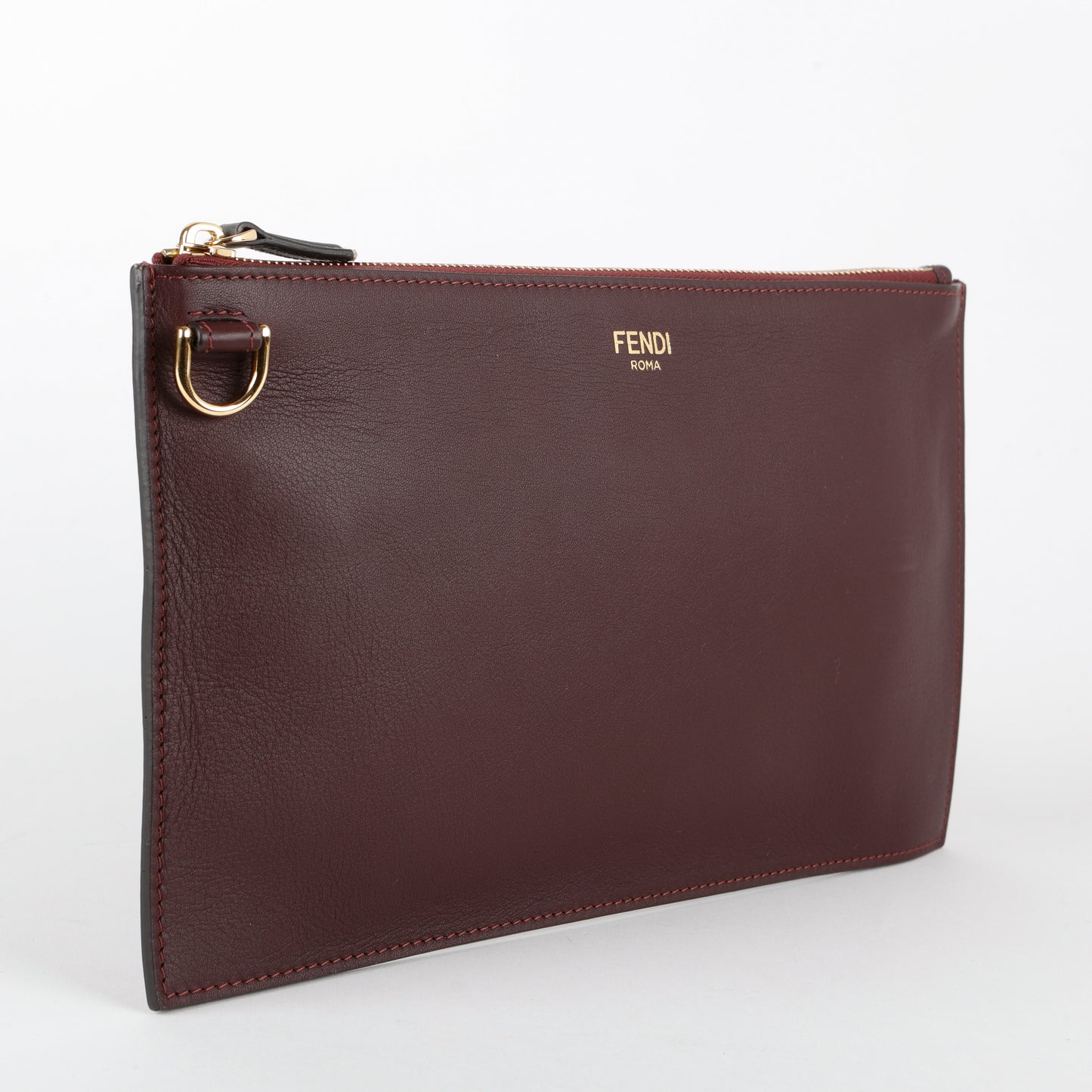 Slim Pouch, Maroon (missing wristlet)