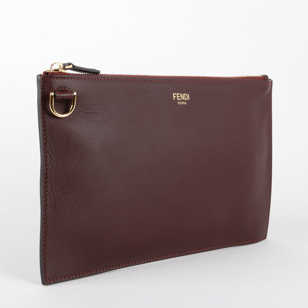 Slim Pouch, Maroon (missing wristlet)